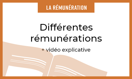 Différentes rémunérations